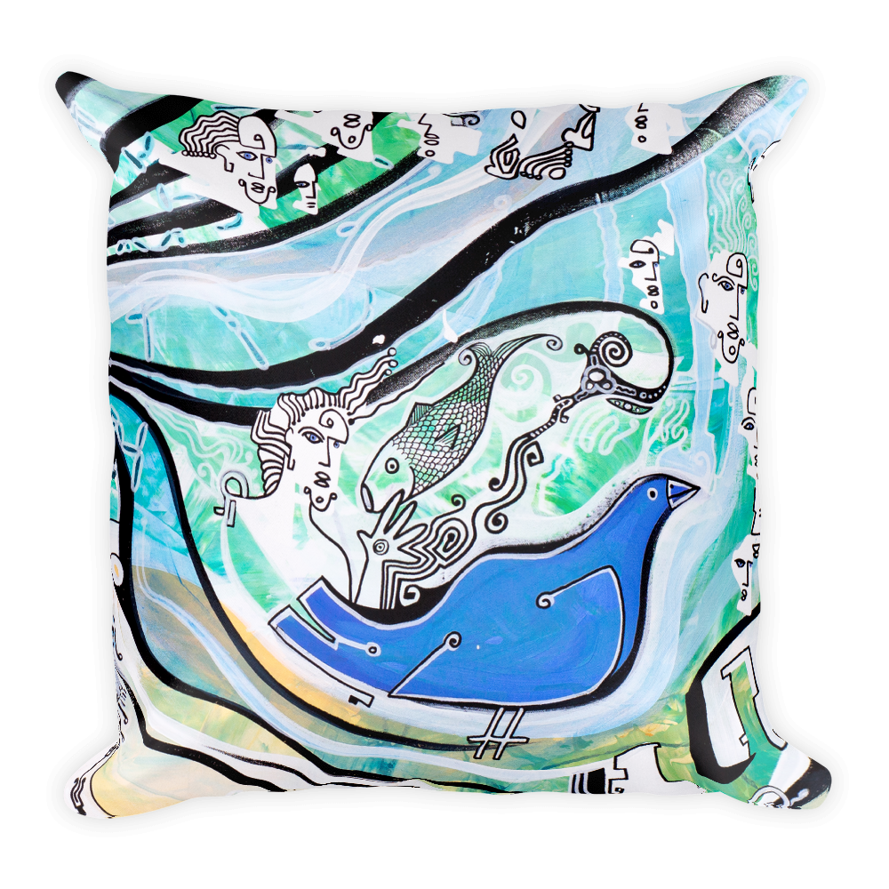 Passerby Square Pillow