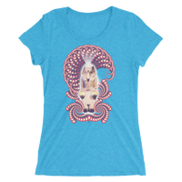 Women's Fractal Labyrinth Tri-blend T-shirt