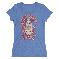 Women's Fractal Labyrinth Tri-blend T-shirt