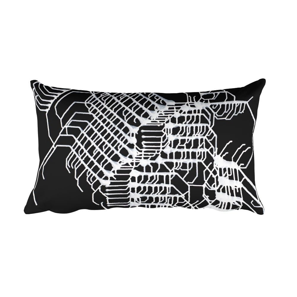 Energetic Elemental Square Pillow