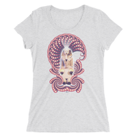 Women's Fractal Labyrinth Tri-blend T-shirt