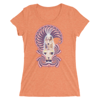 Women's Fractal Labyrinth Tri-blend T-shirt