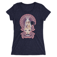 Women's Fractal Labyrinth Tri-blend T-shirt