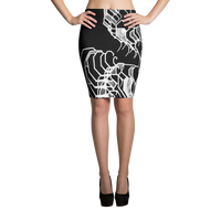 Natural Elemental Pencil Skirt