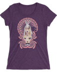 Women's Fractal Labyrinth Tri-blend T-shirt