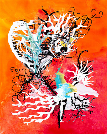 Above the Phoenix by Cameron Limbrick - Acrylic Painting