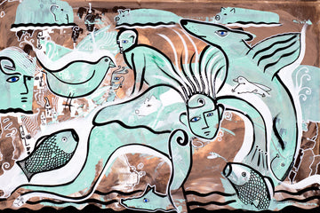 Aqua Angel by Cameron Limbrick - Acrylic Painting