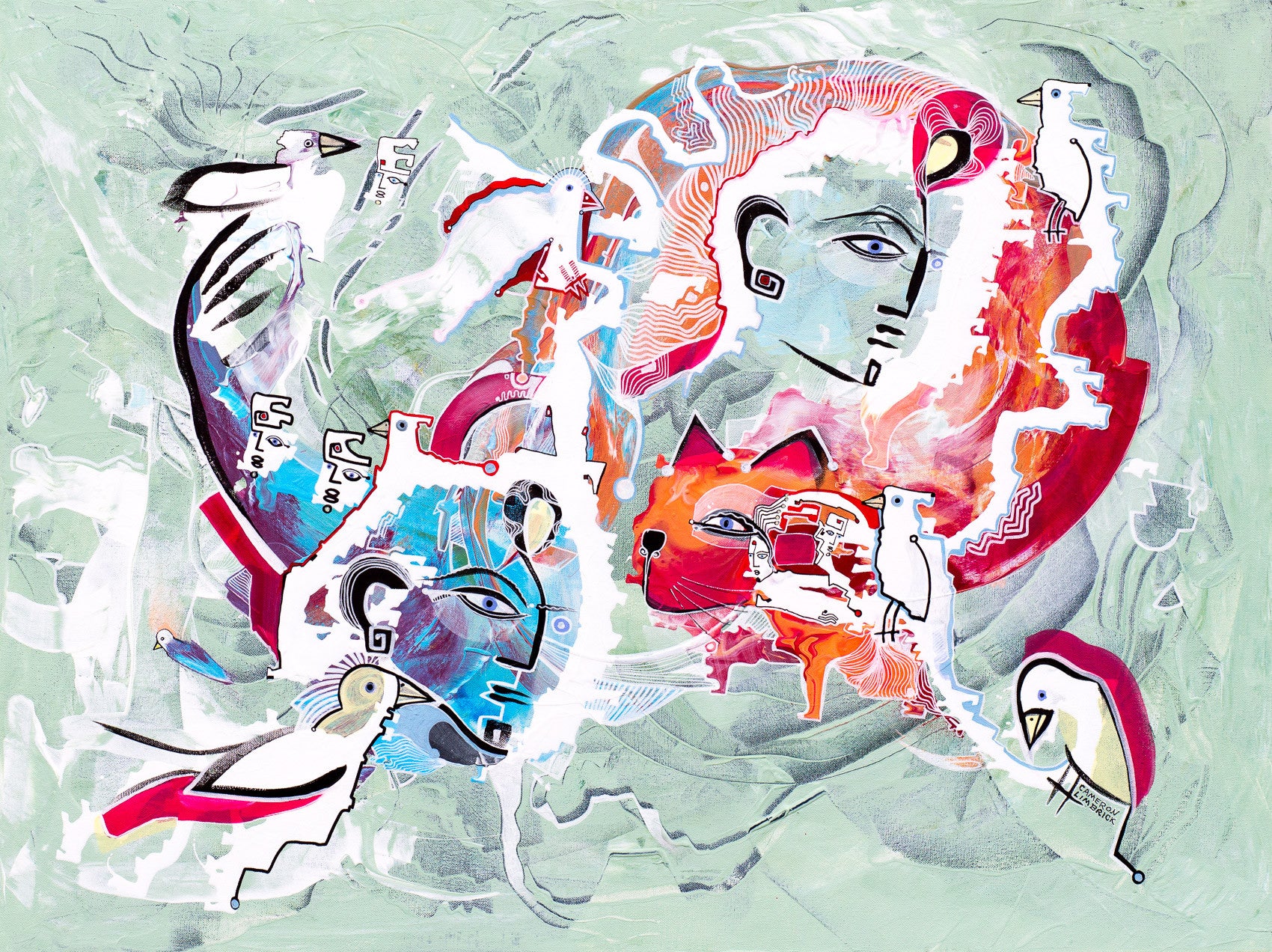 Companions by Cameron Limbrick - Acrylic Painting