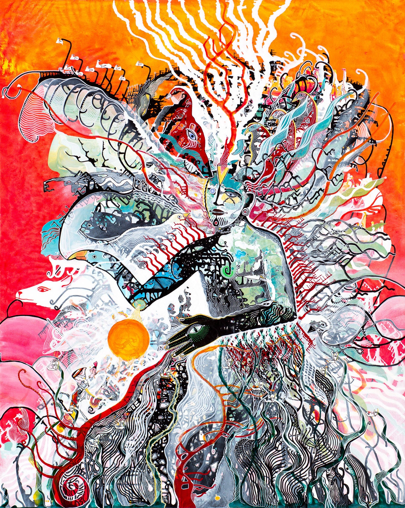 Cosmic Consciousness by Cameron Limbrick - Acrylic Painting