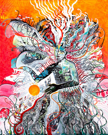 Cosmic Consciousness by Cameron Limbrick - Acrylic Painting
