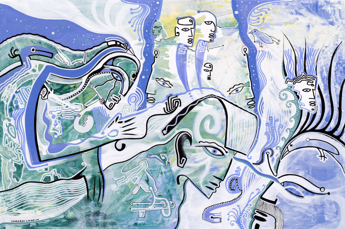 Dream Curtain by Cameron Limbrick - Acrylic Painting