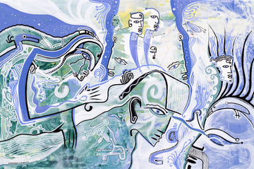 Dream Curtain by Cameron Limbrick - Acrylic Painting