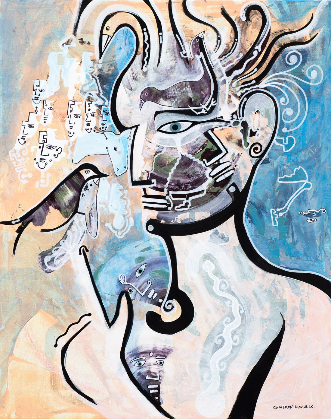 Dual Vision by Cameron Limbrick - Acrylic Painting