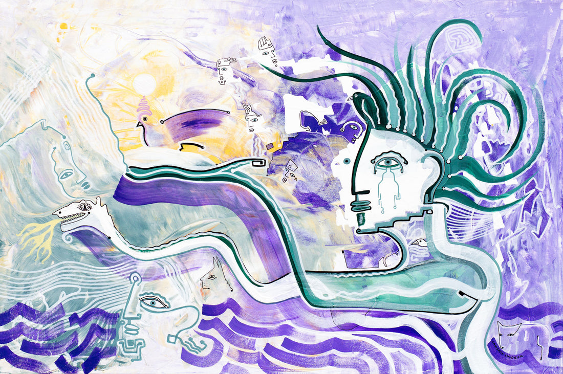 Eyes Set on Light by Cameron Limbrick - Acrylic Painting