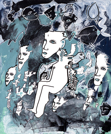 Face Place by Cameron Limbrick - Acrylic Painting