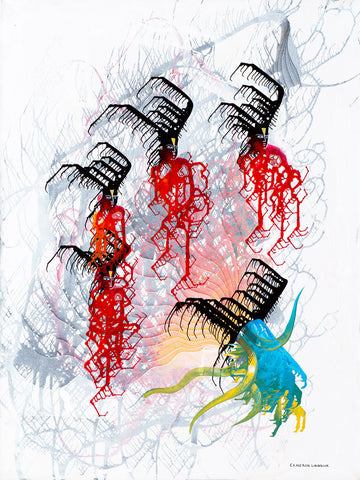 Five of Us by Cameron Limbrick - Acrylic Painting