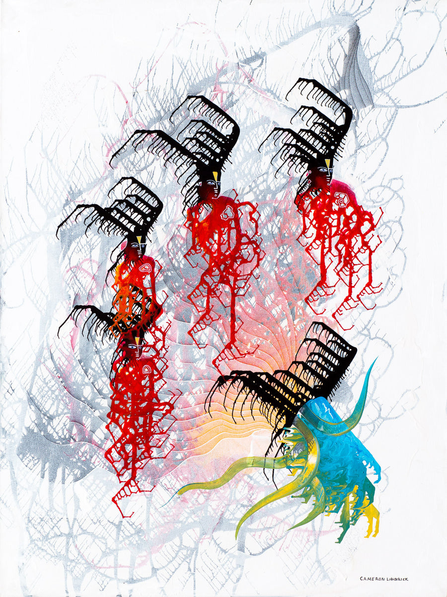 Five of Us by Cameron Limbrick - Acrylic Painting