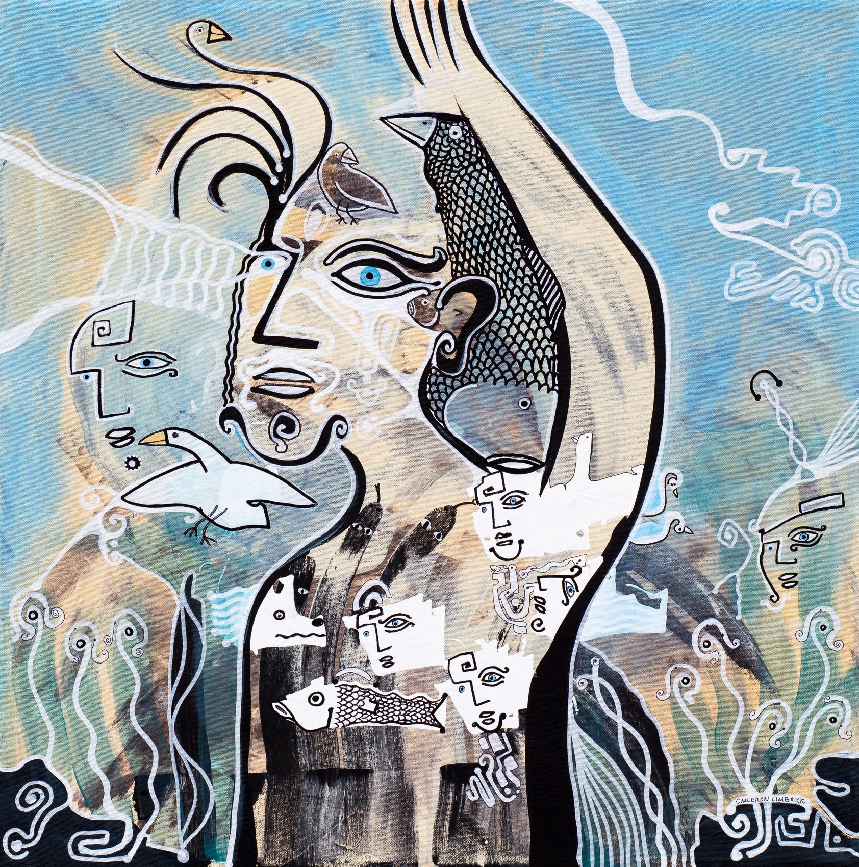Greetings by Cameron Limbrick - Acrylic Painting