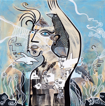 Greetings by Cameron Limbrick - Acrylic Painting