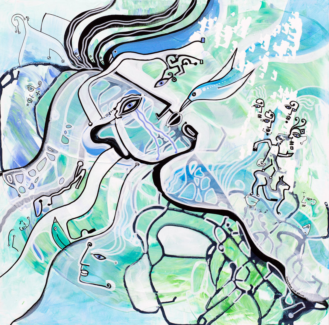Kiss the Spring by Cameron Limbrick - Acrylic Painting