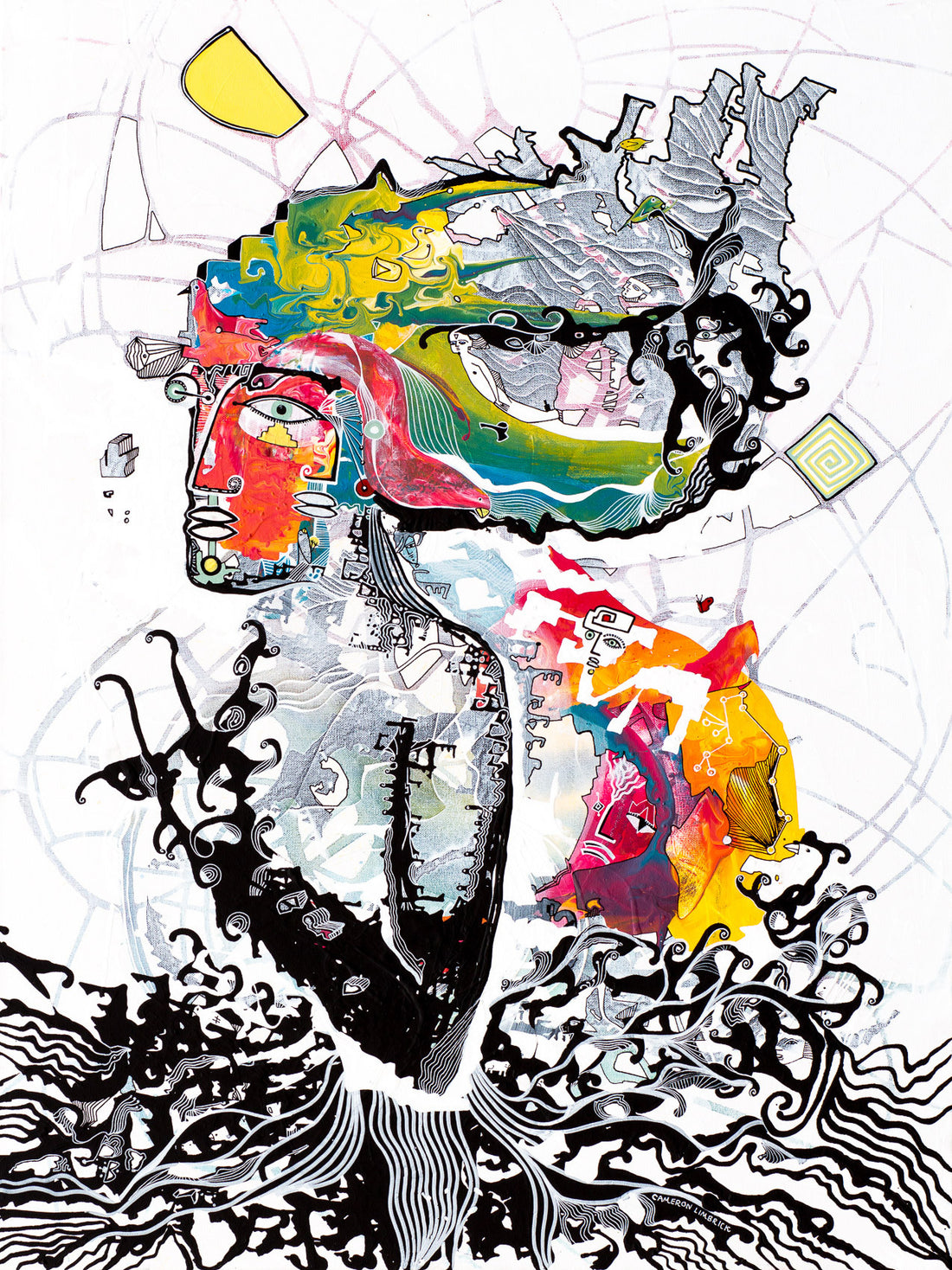 Liquid Light Vision by Cameron Limbrick - Acrylic Painting