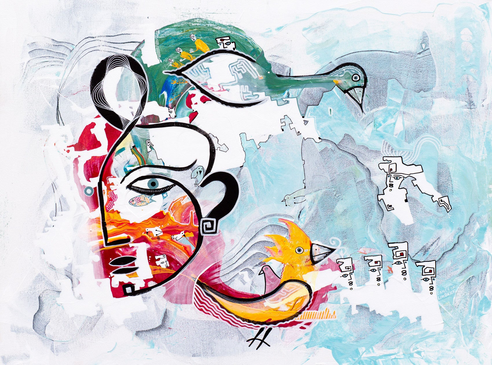Looking by Cameron Limbrick - Acrylic Painting