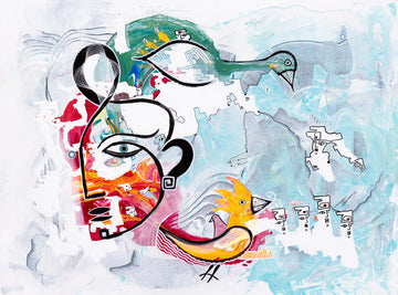 Looking by Cameron Limbrick - Acrylic Painting