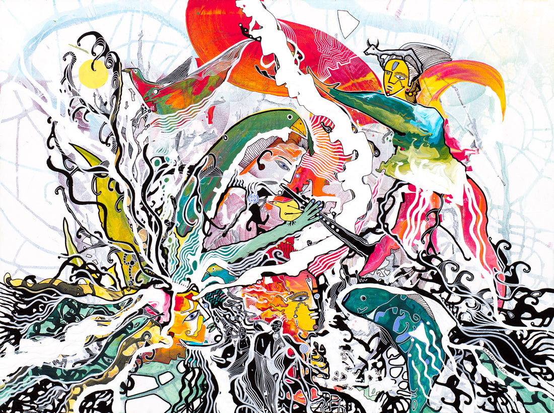 Magic Flute by Cameron Limbrick - Acrylic Painting