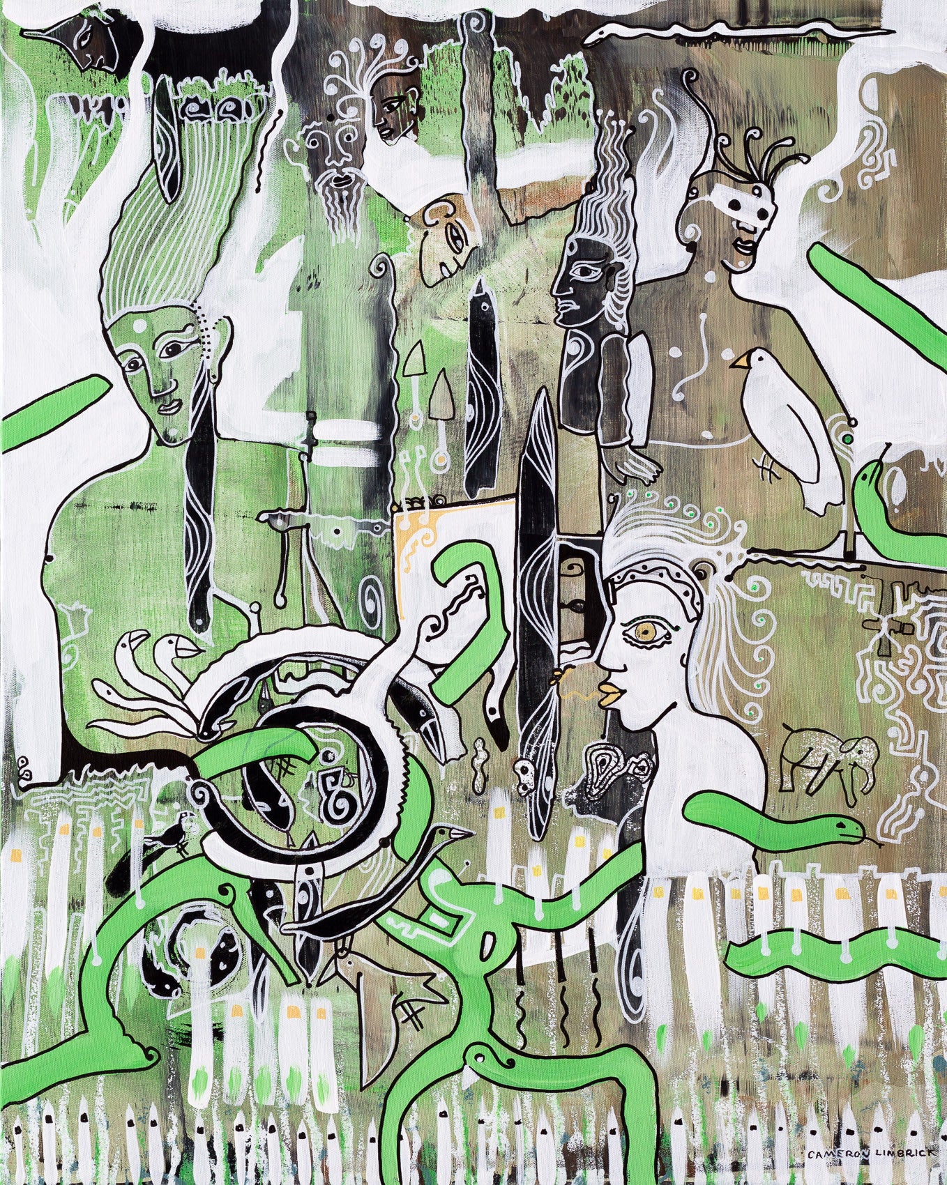 Masquerade by Cameron Limbrick - Acrylic Painting