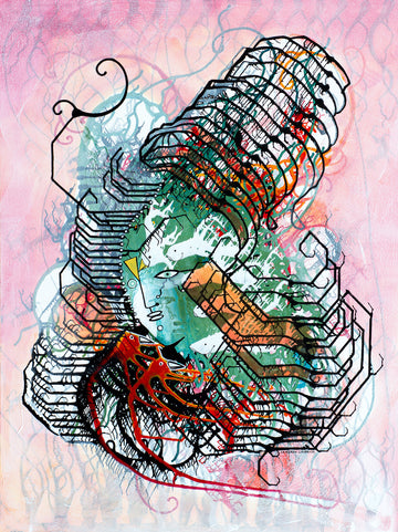 Mental Reverb by Cameron Limbrick - Acrylic Painting