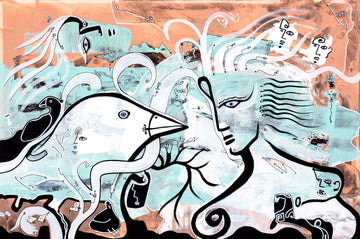 Mind Communicate by Cameron Limbrick - Acrylic Painting