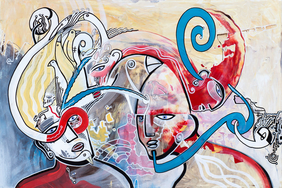 Mind Link by Cameron Limbrick - Acrylic Painting
