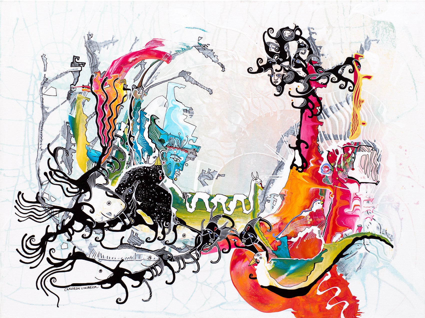 Mind Mirror by Cameron Limbrick - Acrylic Painting