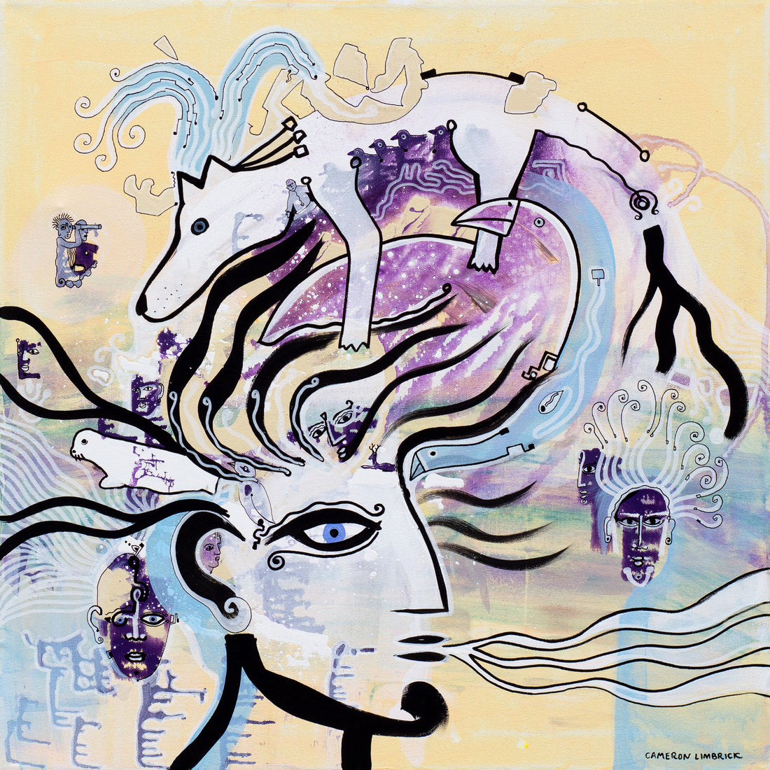 Mind Speak by Cameron Limbrick - Acrylic Painting