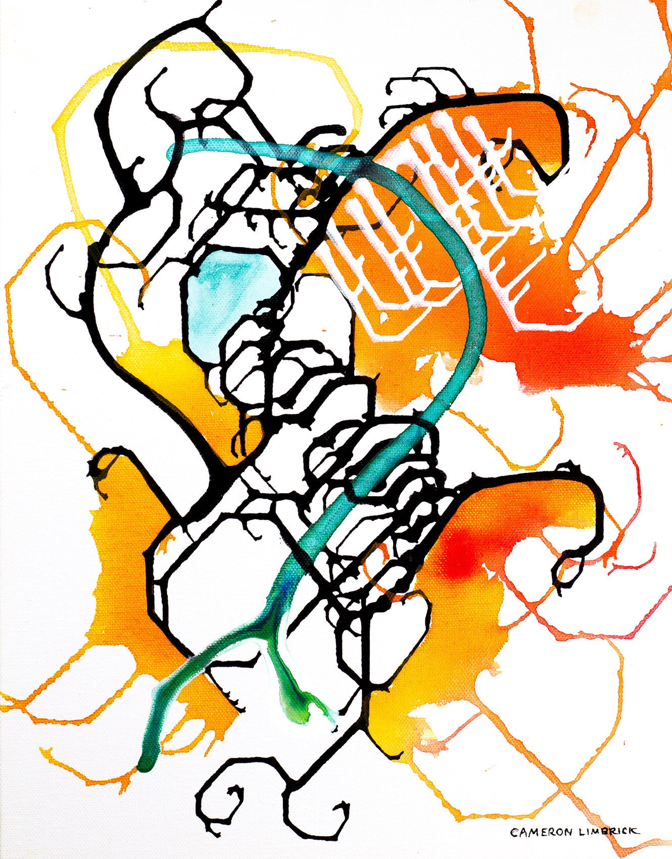 Natural Essence 40 by Cameron Limbrick - Acrylic Painting