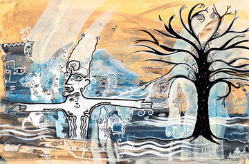 Otherworld Signpost by Cameron Limbrick - Acrylic Painting