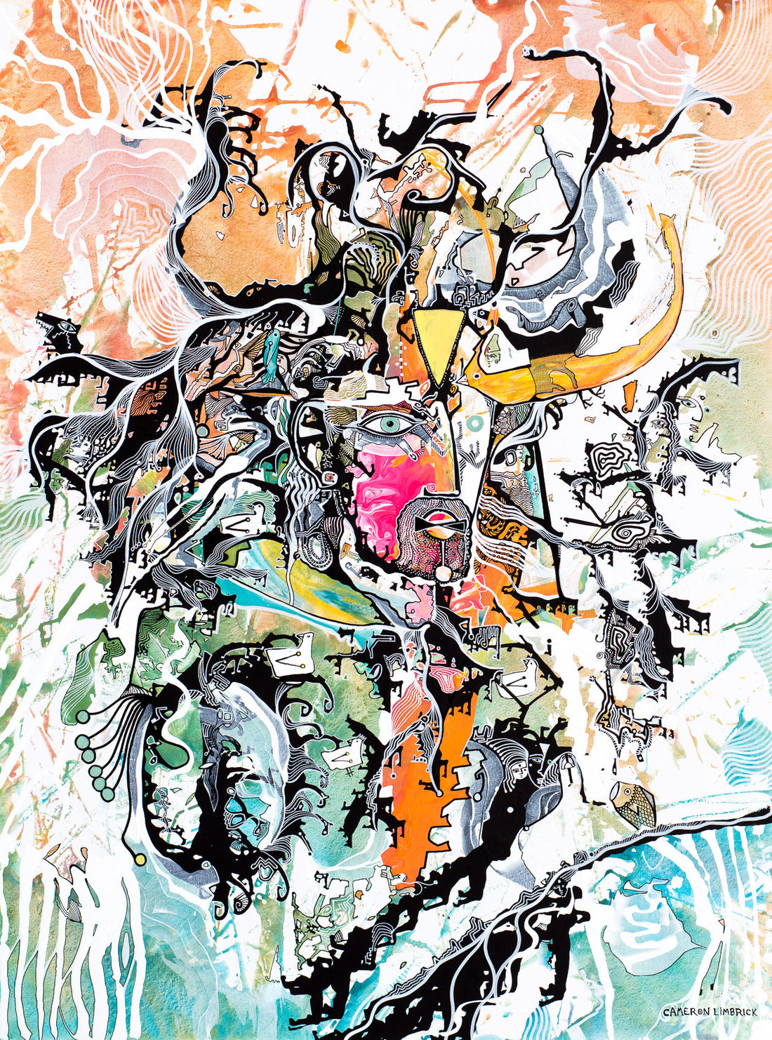 Perception of Astral Consciousness by Cameron Limbrick - Acrylic Painting