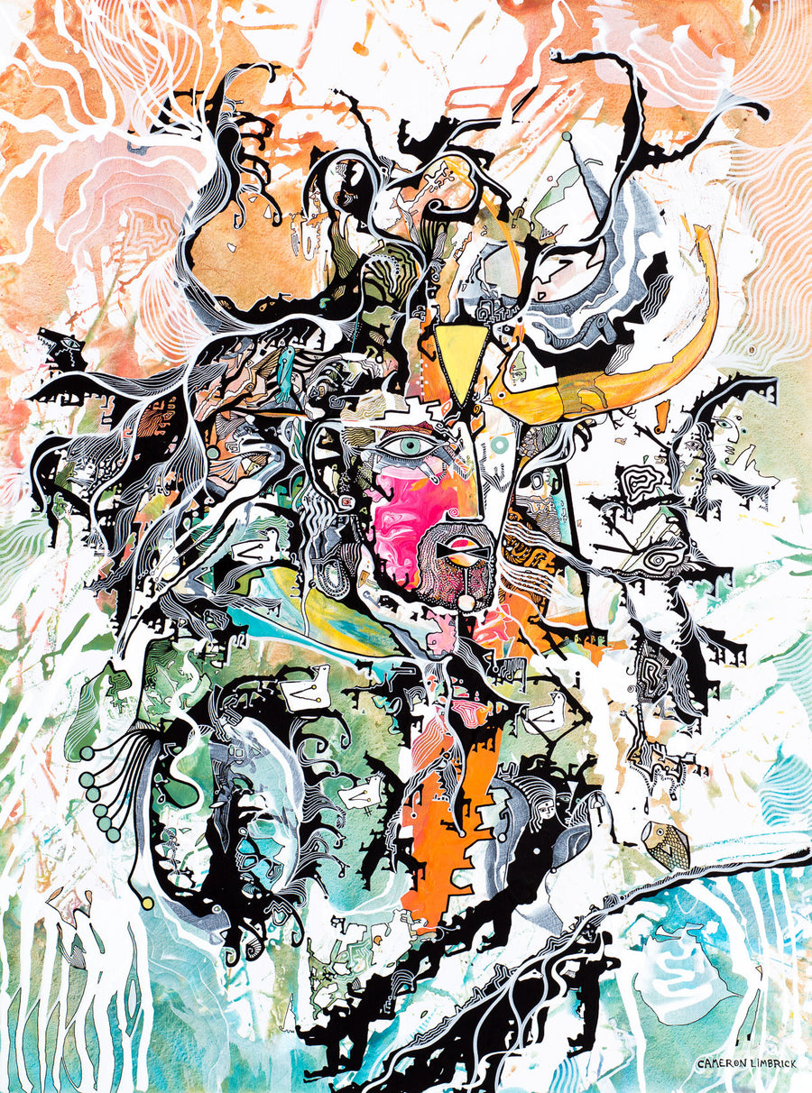 Perception of Astral Consciousness by Cameron Limbrick - Acrylic Painting