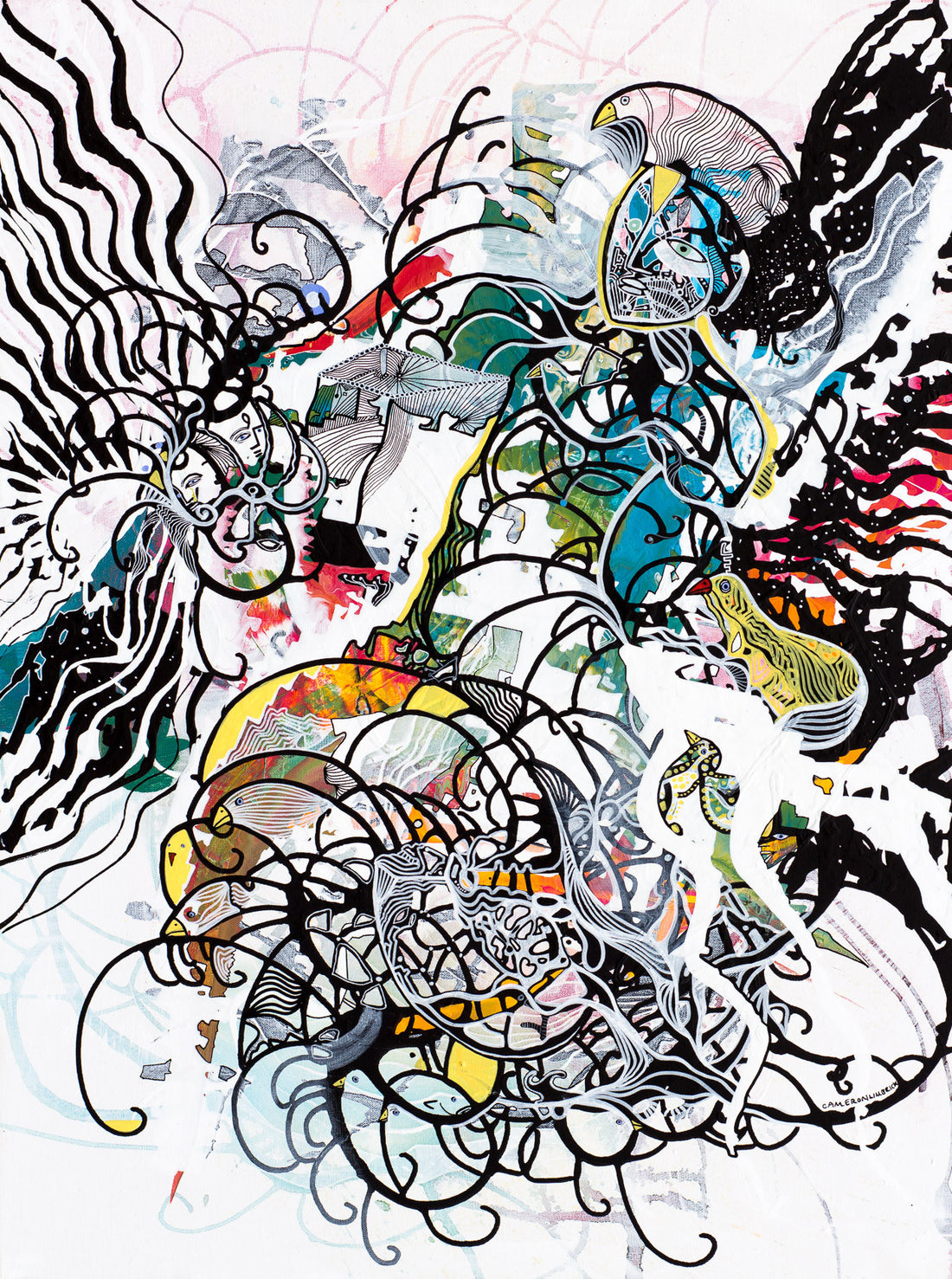 Reflection by Cameron Limbrick - Acrylic Painting