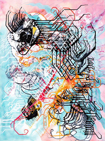 Seer of Matrix by Cameron Limbrick - Acrylic Painting