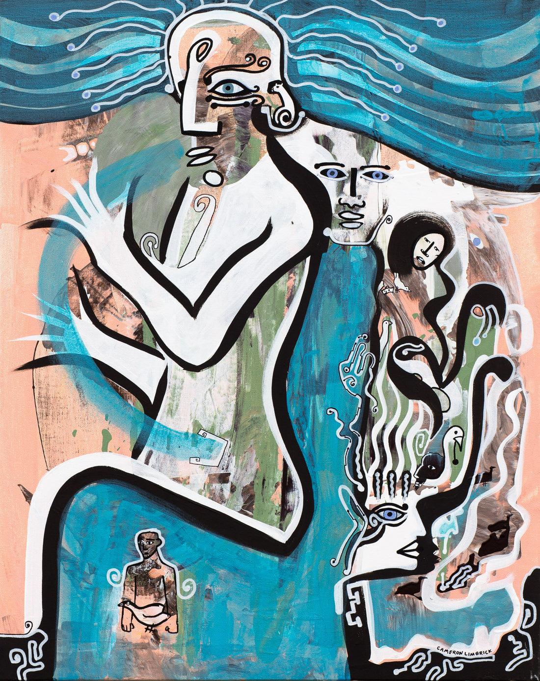 Solar Plexus by Cameron Limbrick - Acrylic Painting