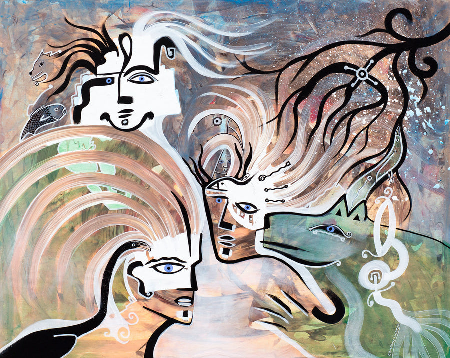 Spirit Animals by Cameron Limbrick - Acrylic Painting
