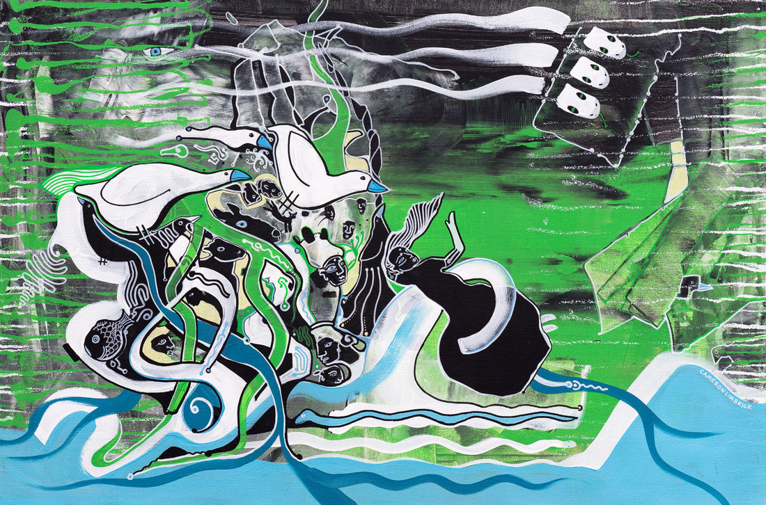 Tangle Rangle by Cameron Limbrick - Acrylic Painting