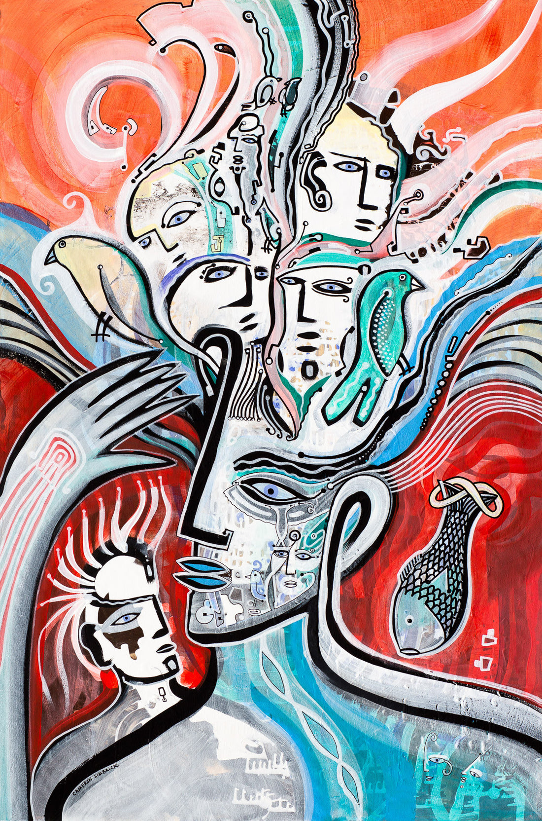 Thoughts by Cameron Limbrick - Acrylic Painting
