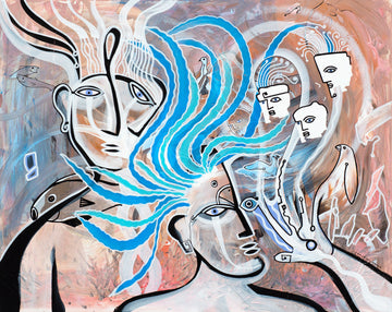 Three Helpers by Cameron Limbrick - Acrylic Painting