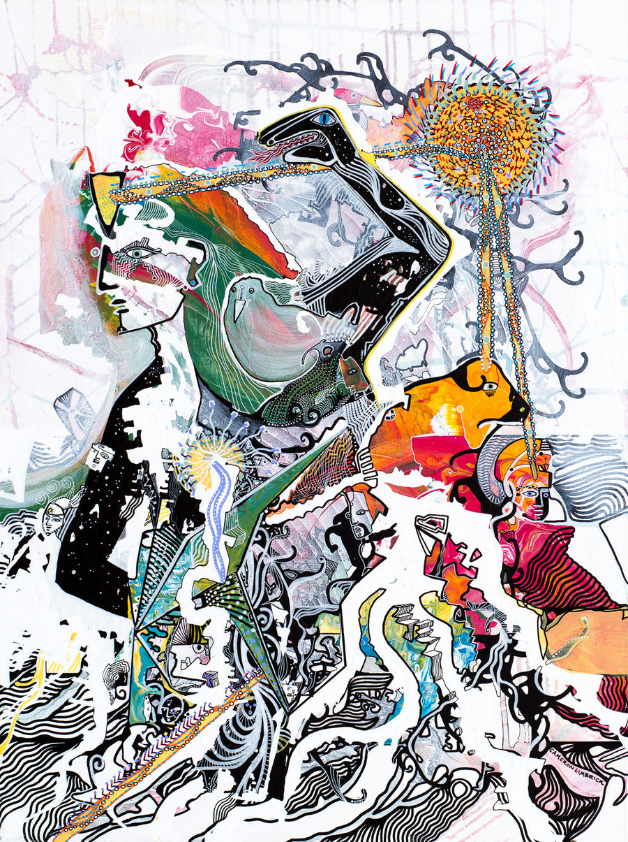 Transmission by Cameron Limbrick - Acrylic Painting