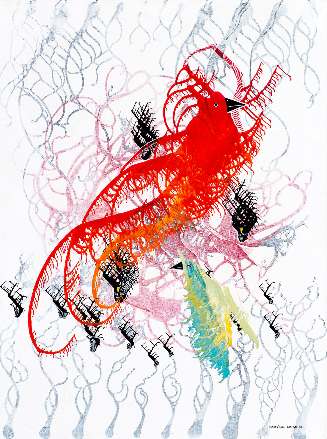 Two Birds by Cameron Limbrick - Acrylic Painting