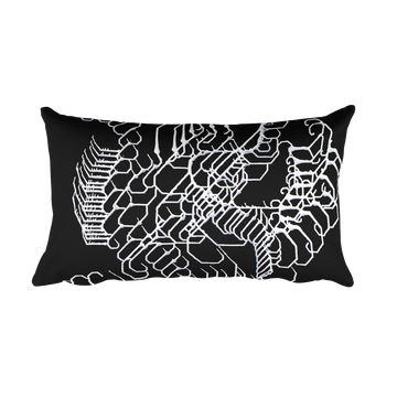 Vibratory Elemental Rectangular Pillow