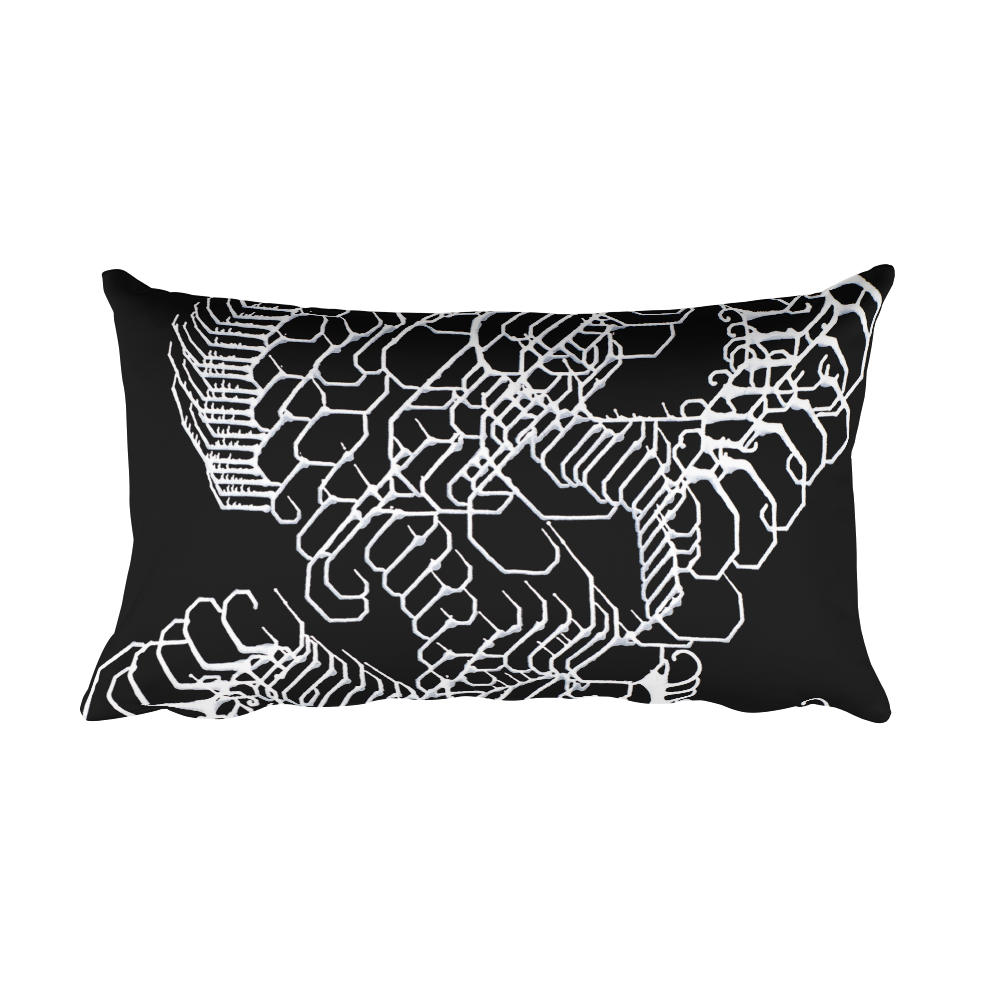 Energetic Elemental Rectangular Pillow
