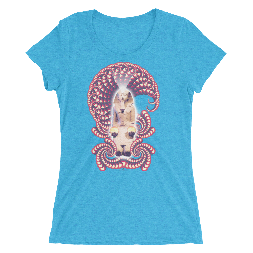 Women's Fractal Labyrinth Tri-blend T-shirt